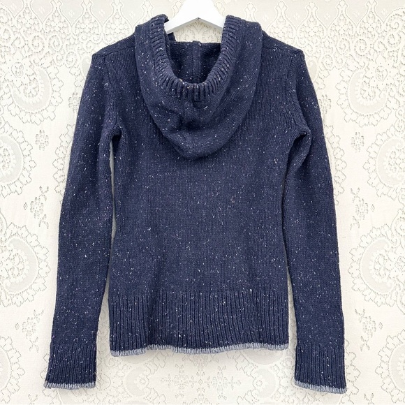 Patagonia Ranchito Hoodie sweater Navy Blue Wool Blend Knit - Picture 8 of 10